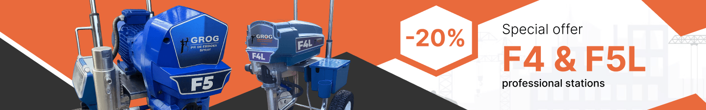 Special offer — GROG F4 and F5L professional airless stations
