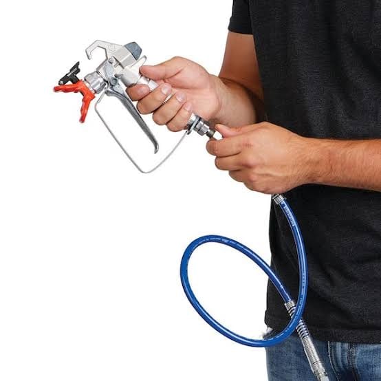 Airless-Spritzpistole mit flexiblem Peitschenschlauch